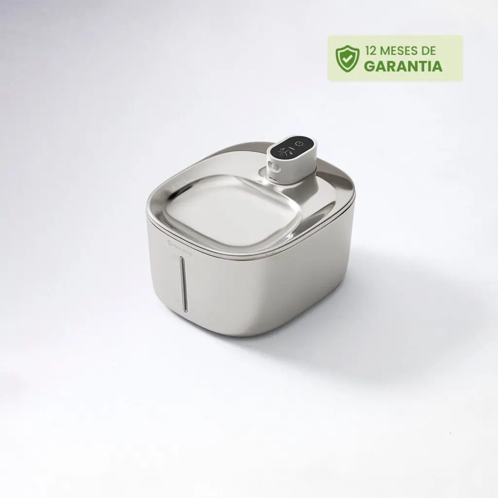 Bebedouro Sem Fio de Inox Para Gatos Fonte Inox Wireless Para Gatos Bebedouro Automático Inox Para Pets Fonte de Água Sem Fio Para Gatos