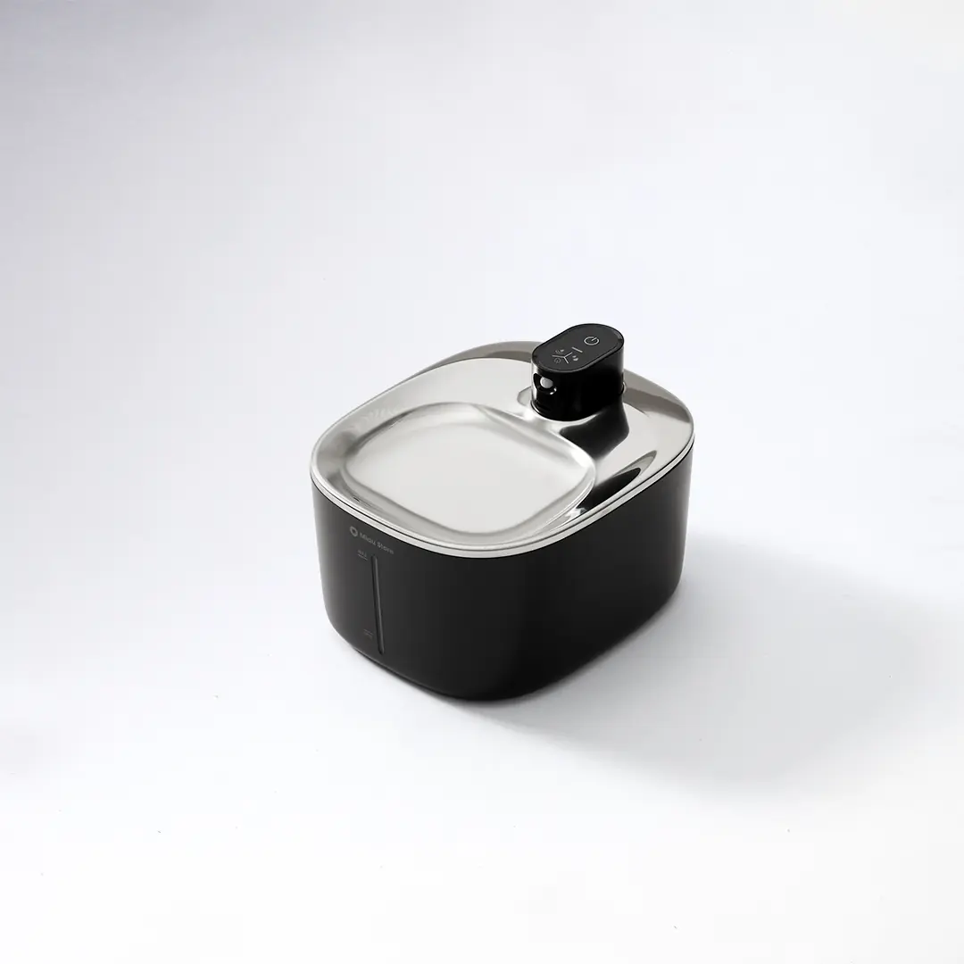 Bebedouro Sem Fio de Inox Para Gatos Fonte Inox Wireless Para Gatos Bebedouro Automático Inox Para Pets Fonte de Água Sem Fio Para Gatos