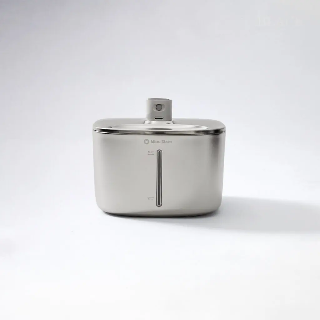Bebedouro Sem Fio de Inox Para Gatos Fonte Inox Wireless Para Gatos Bebedouro Automático Inox Para Pets Fonte de Água Sem Fio Para Gatos