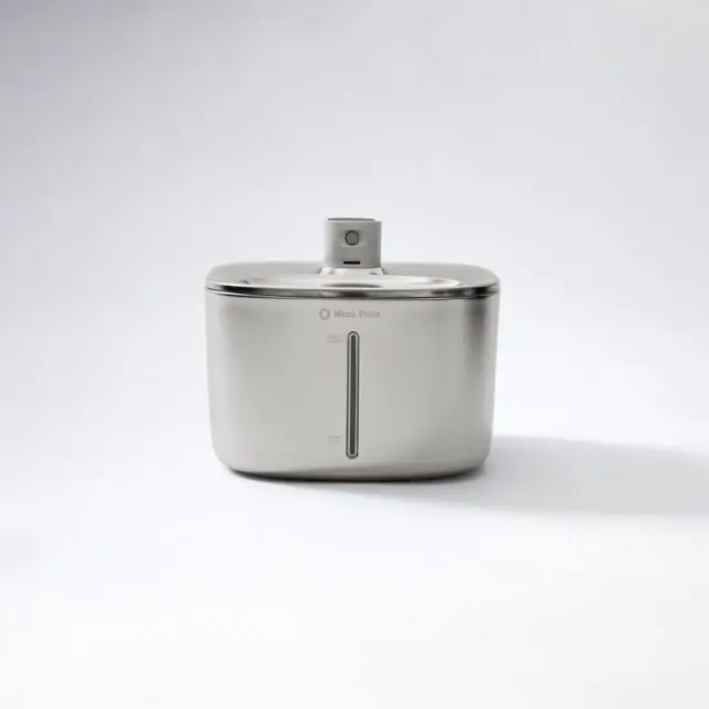 Bebedouro Sem Fio de Inox Para Gatos Fonte Inox Wireless Para Gatos Bebedouro Automático Inox Para Pets Fonte de Água Sem Fio Para Gatos